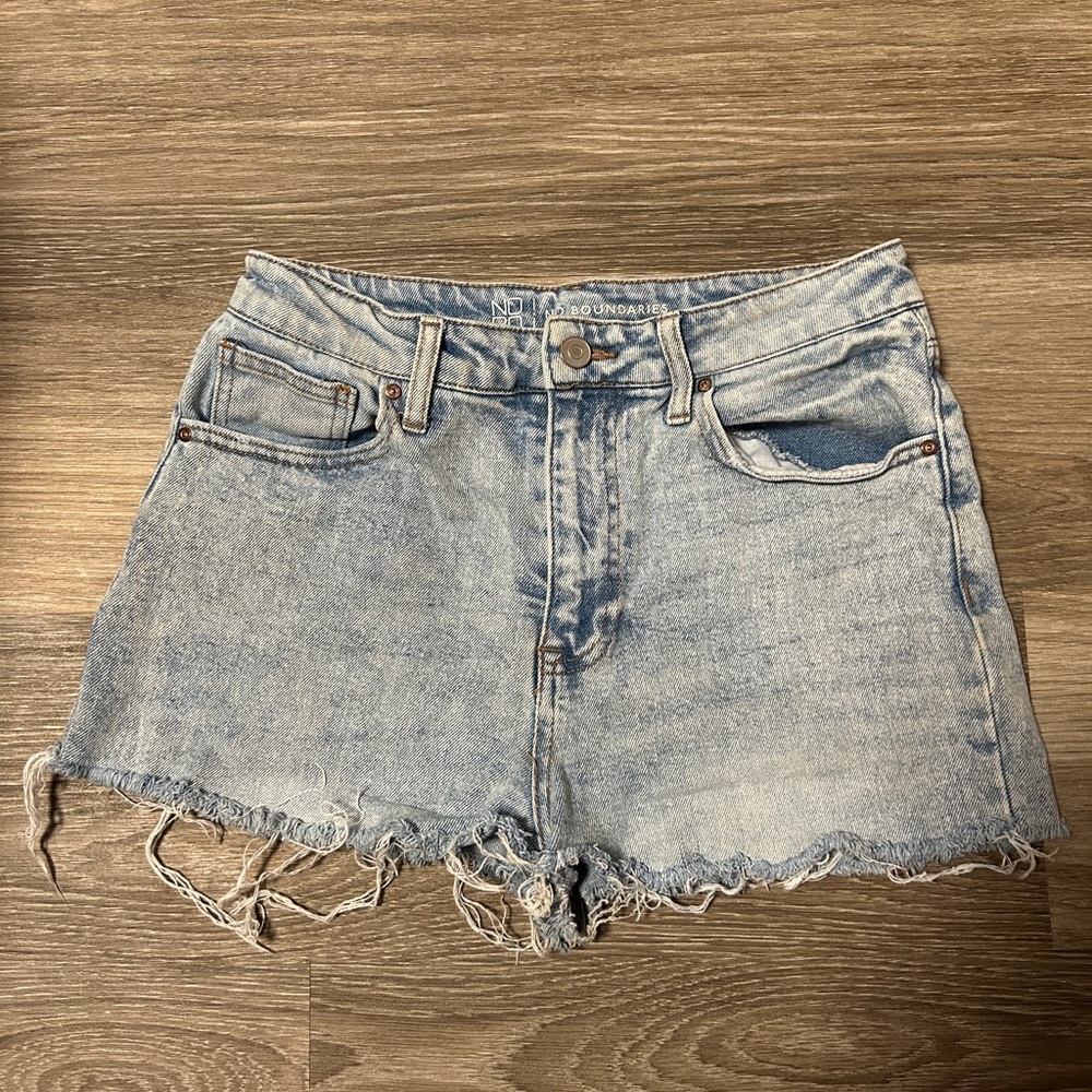 No Boundaries Light Blue Jean Shorts
